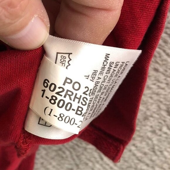 RedHead Mens Henley T-Shirt Large Short Sleeve Casual Pullover 100% Cotton Red - Picture 11 of 14